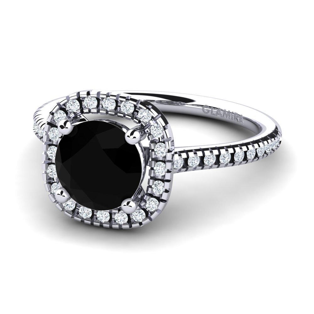 Black Onyx Engagement Ring Nillson