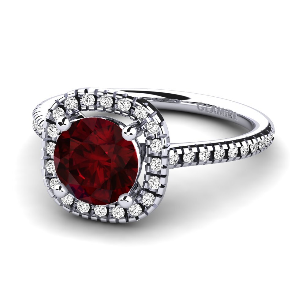 Granate Anillo de compromiso Nillson