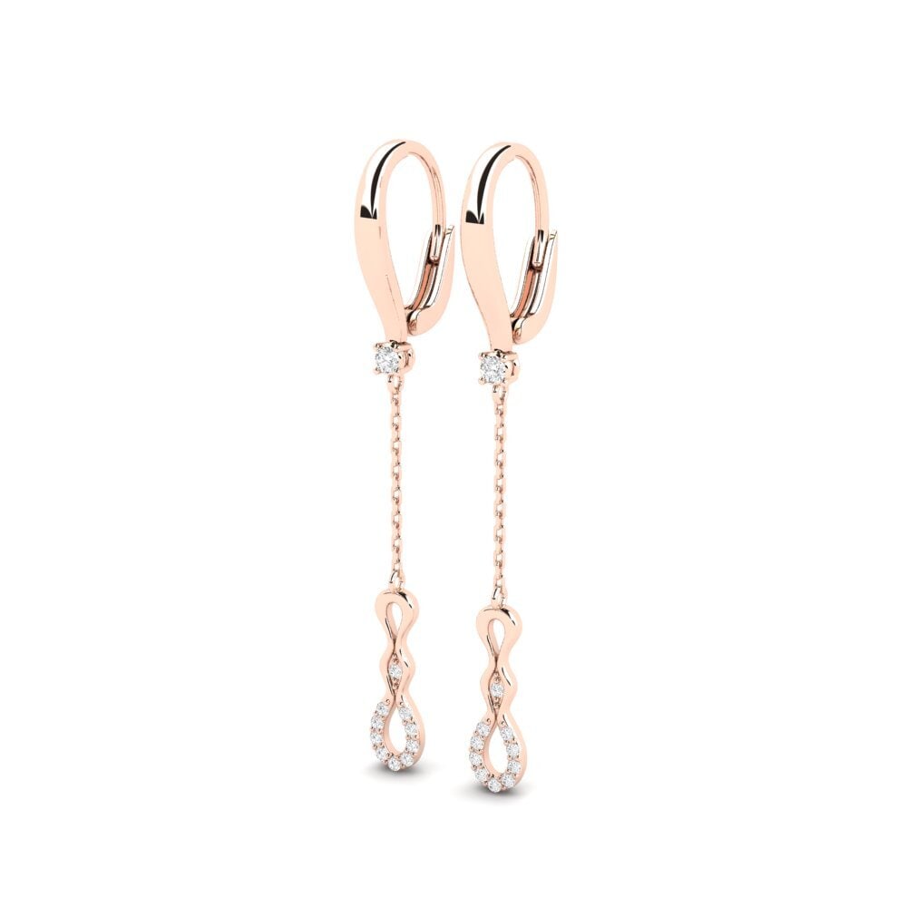 9ct Rose Gold Women's Earring Nimenaras