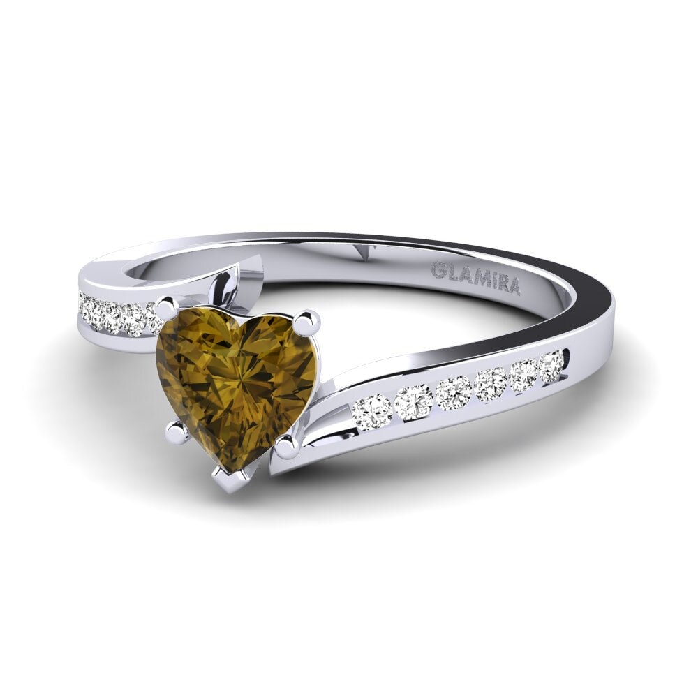 Brown Zircon Women's Ring Nina