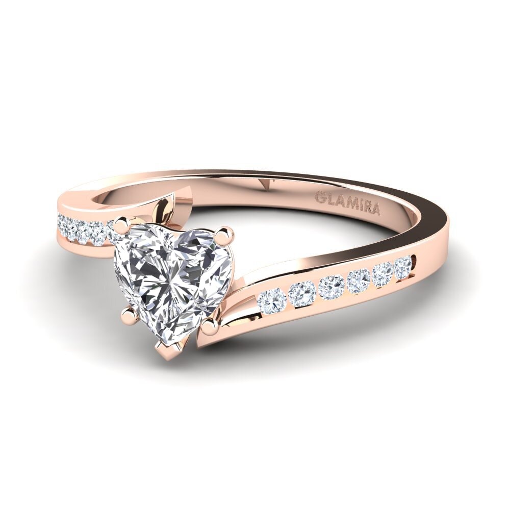 18ct Rose Gold Lab Grown Diamond Women's Ring Nina