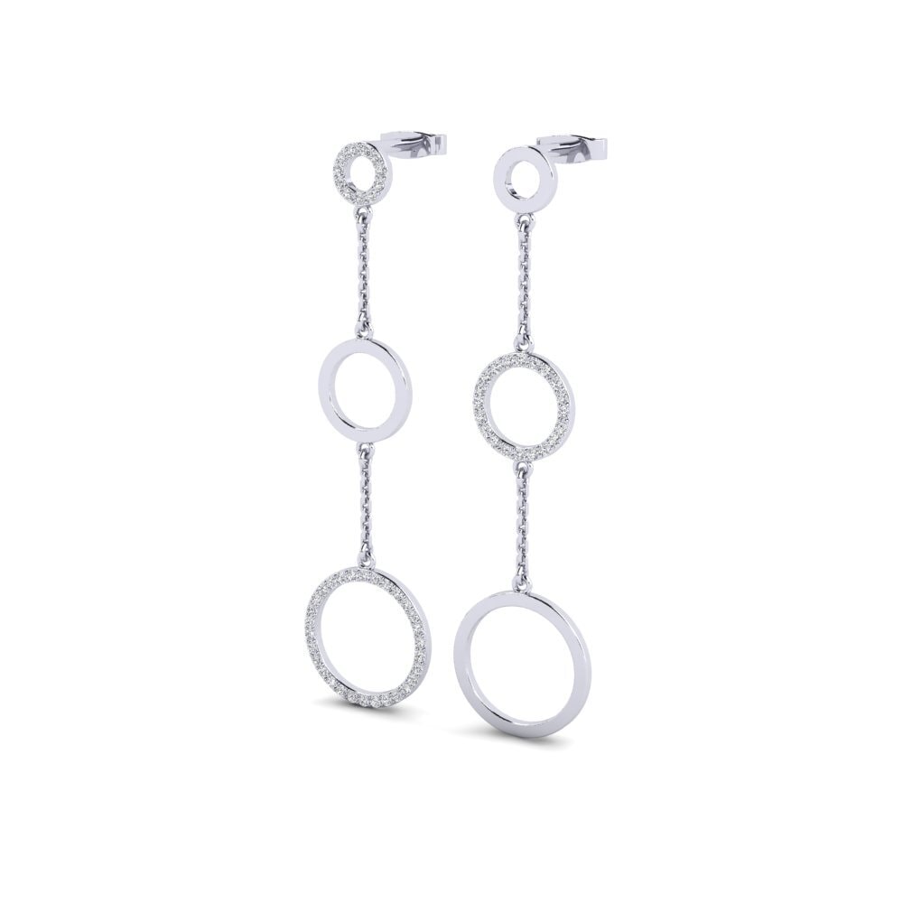 Labor-gezüchteter Diamant Damen ohrring Ninos