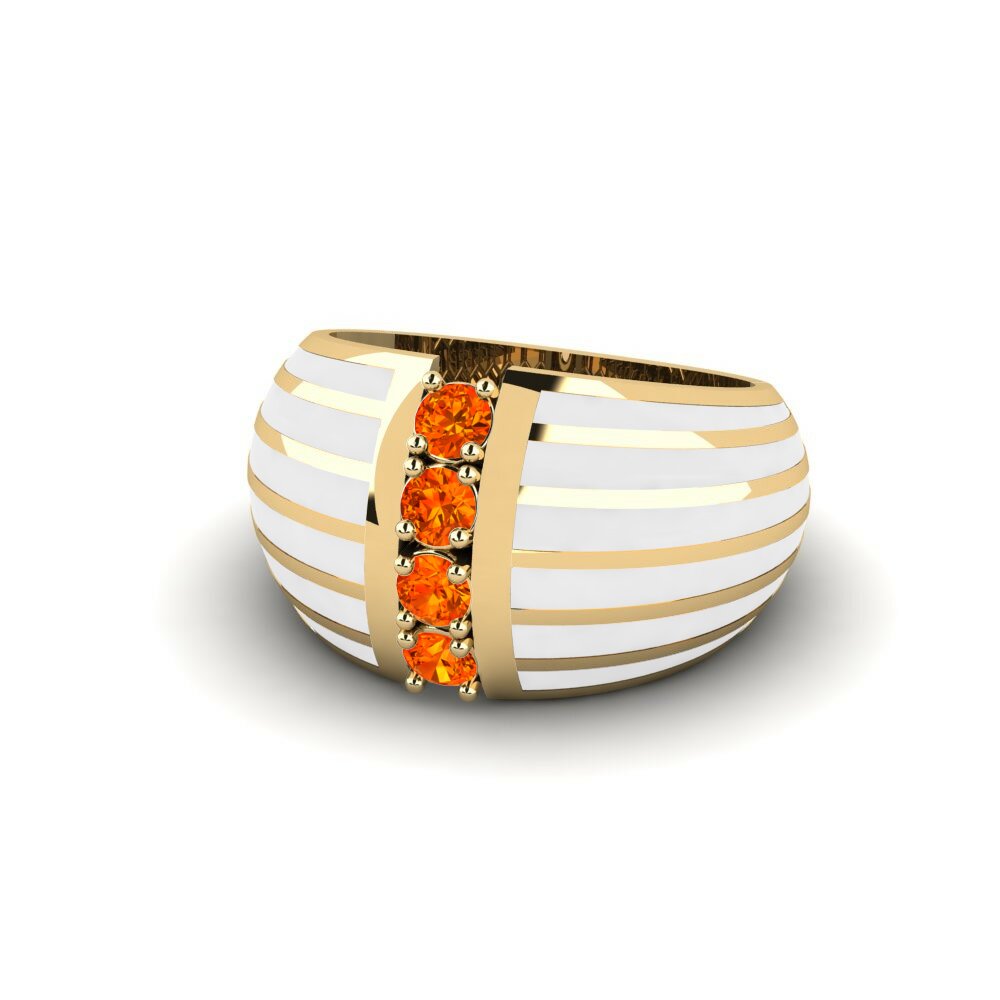 Saphir orange Bague Niraisha