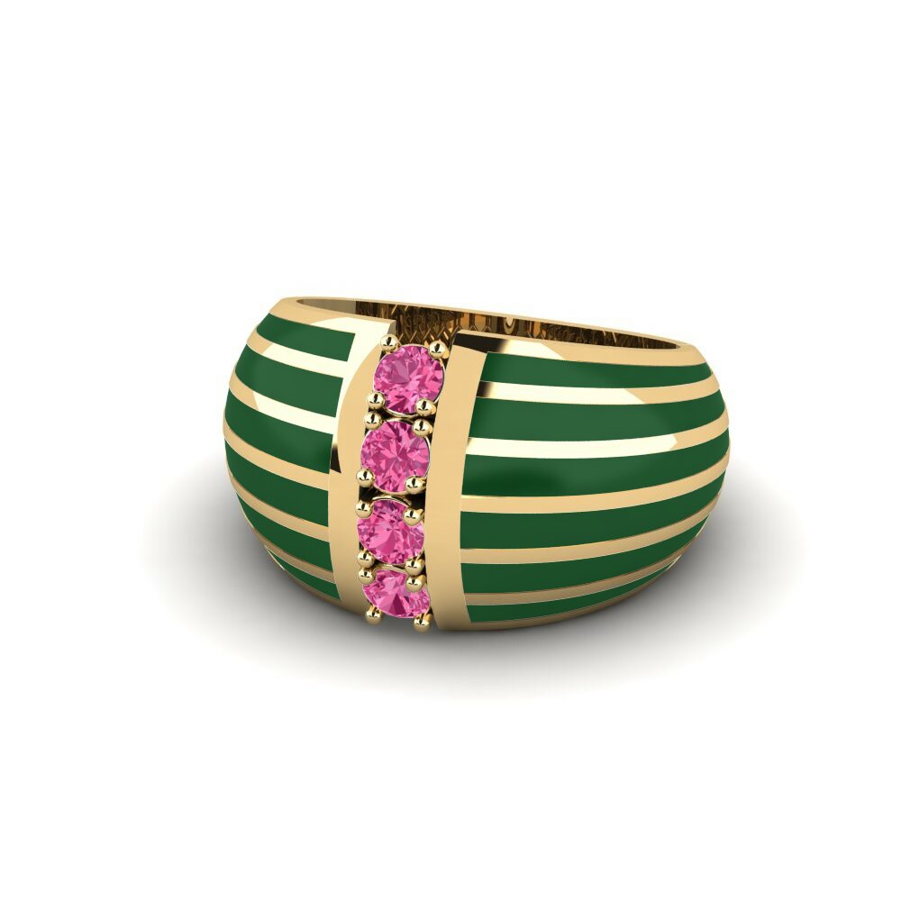 Tourmaline Rose Bague Niraisha