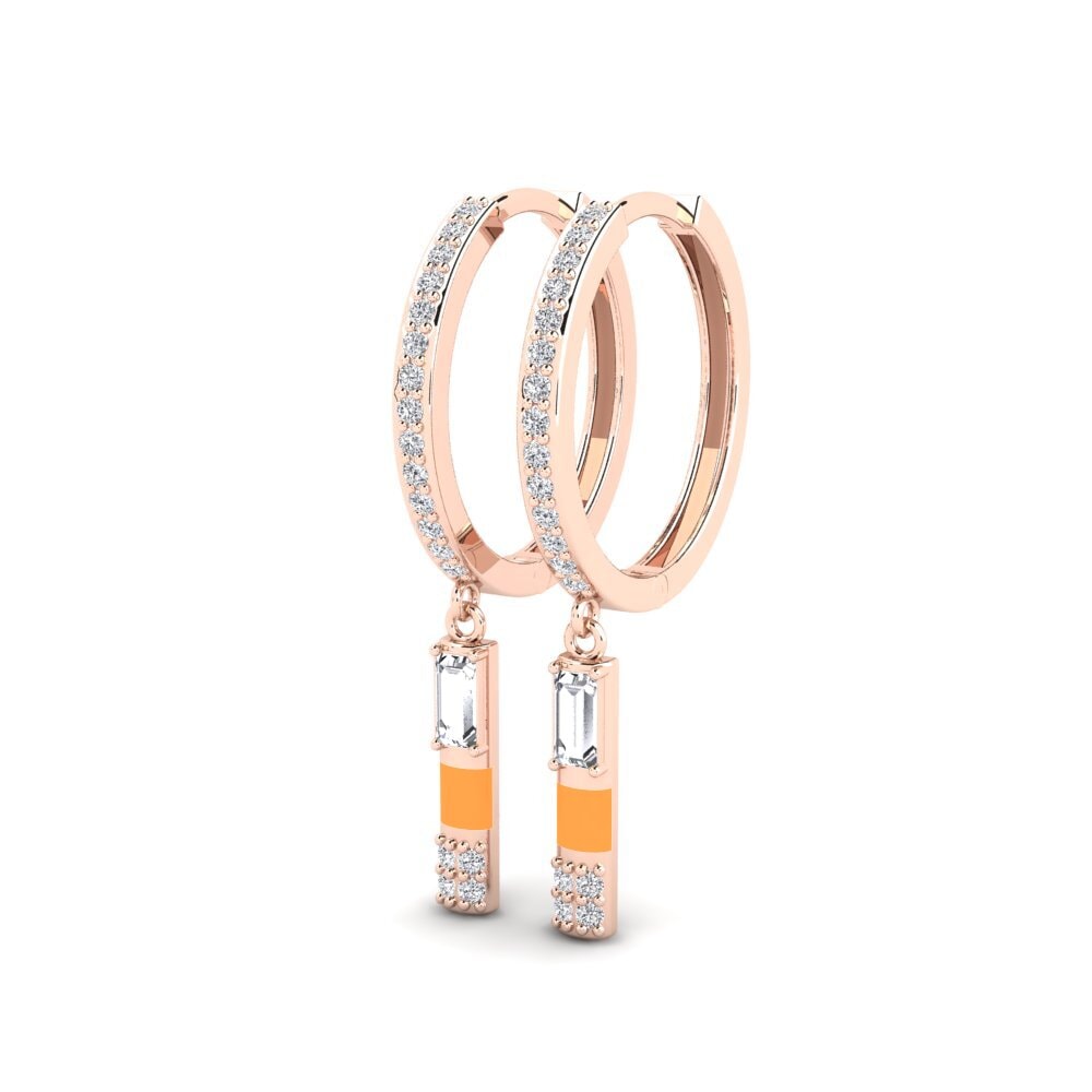 14k Rose Gold Women's Earring Nisis