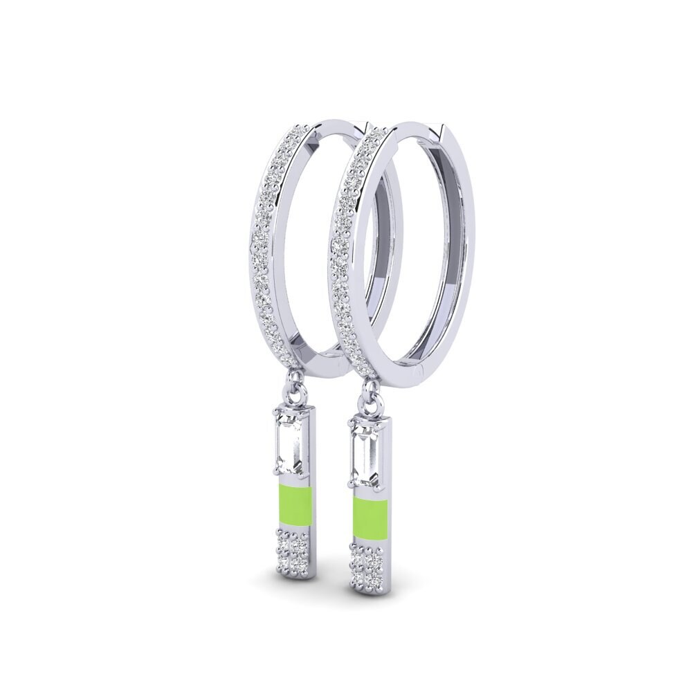 Oro Bianco 585 Orecchino da donna Nisis