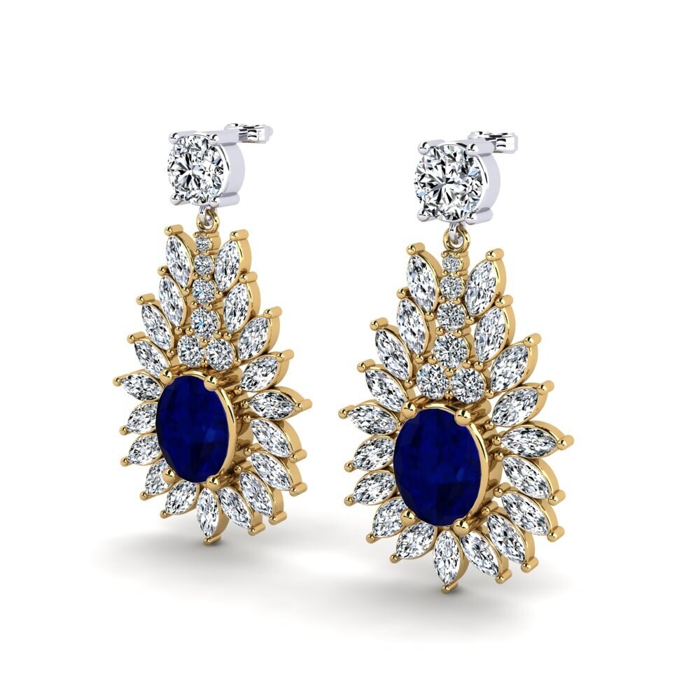 14ct Yellow & White Gold Women's Earring Nita