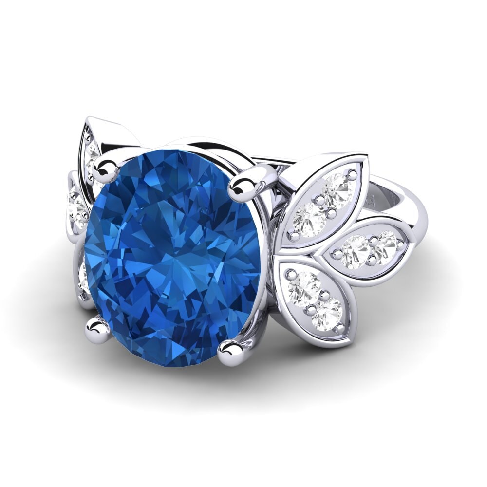 Dark Blue Zirconia Ring Aretha
