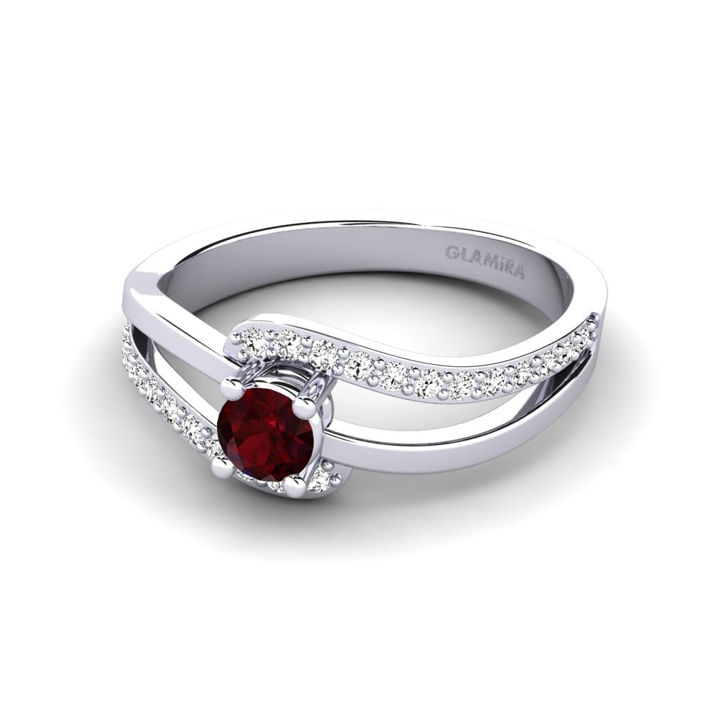 Garnet Engagement Ring Bernarda