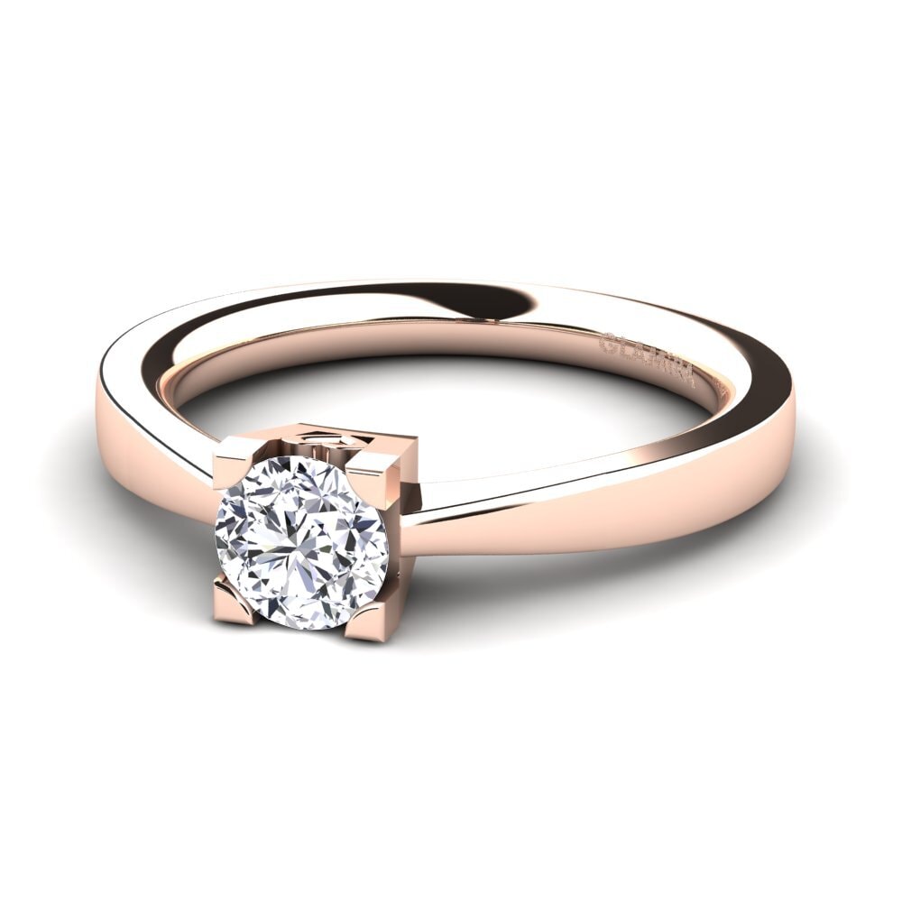18ct Rose Gold Lab Grown Diamond Women's Ring Calmar