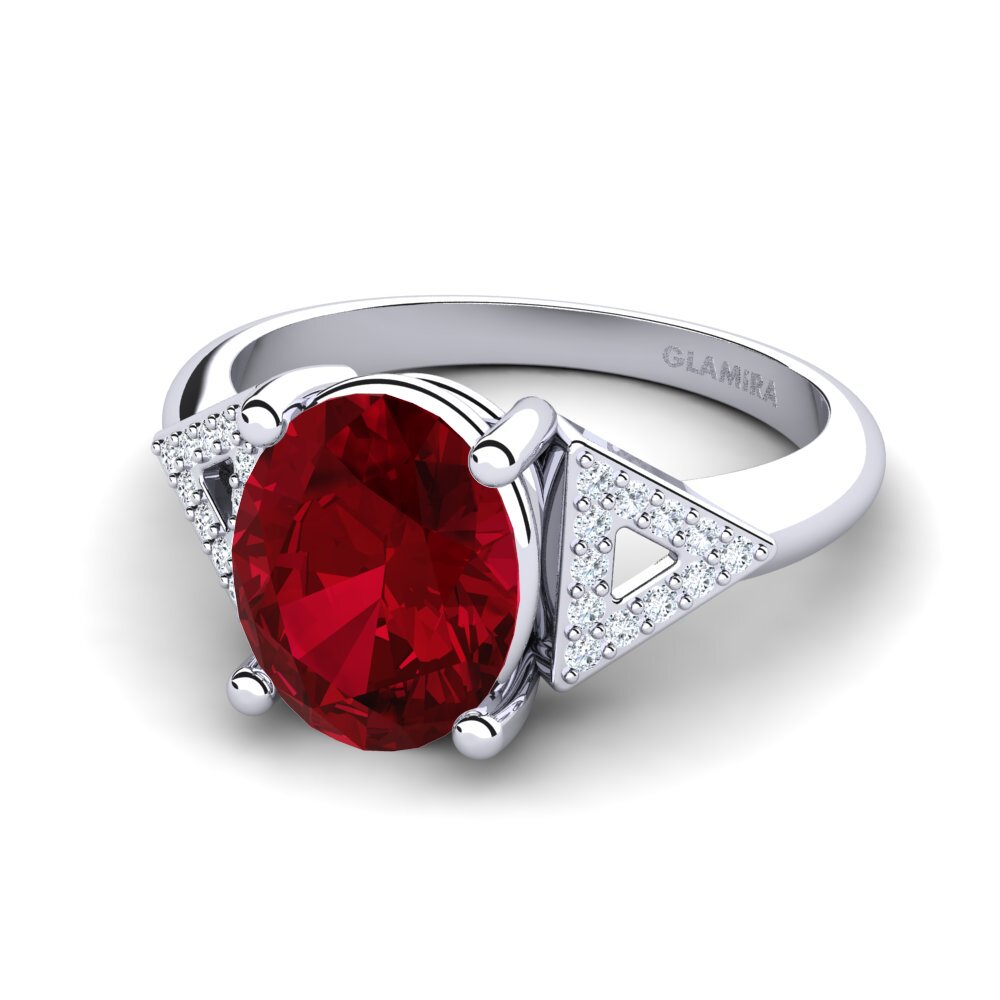 Circonita Roja Anillo de compromiso Jerkayla