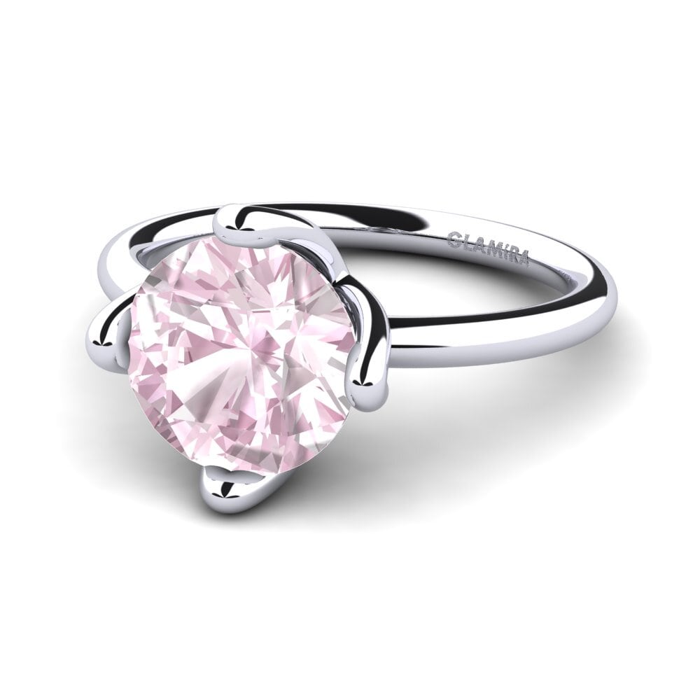 Plata 925 Kunzite Anillo de compromiso Loredana 3.0 crt
