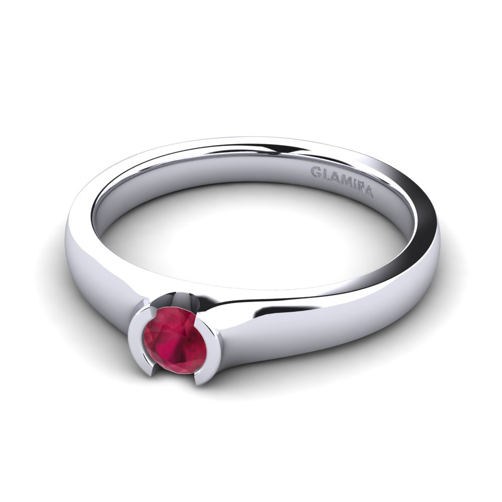 Rubí Anillo de compromiso Sabrina 0.25 crt