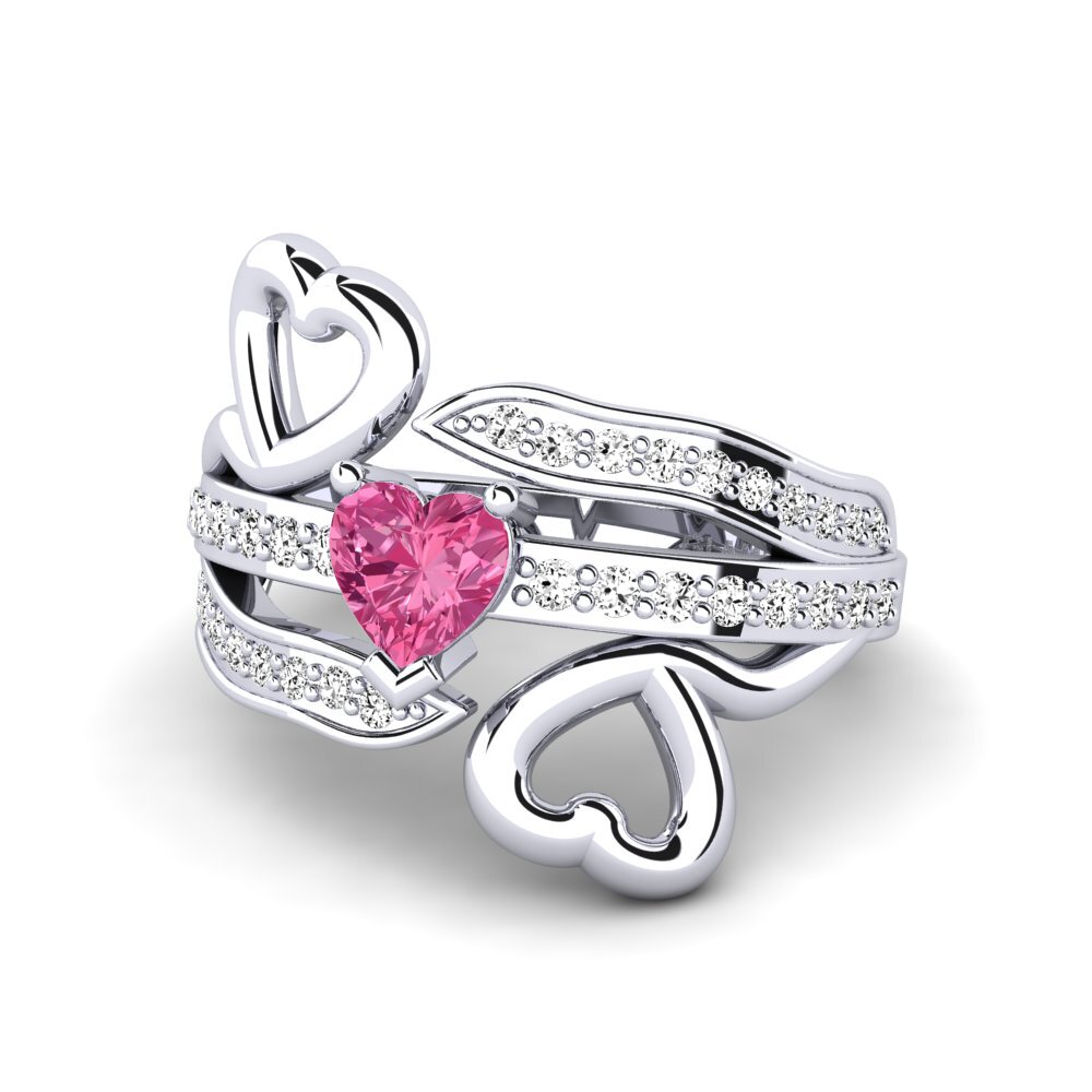Turmalina rosa Anillo de Mujer Nocha