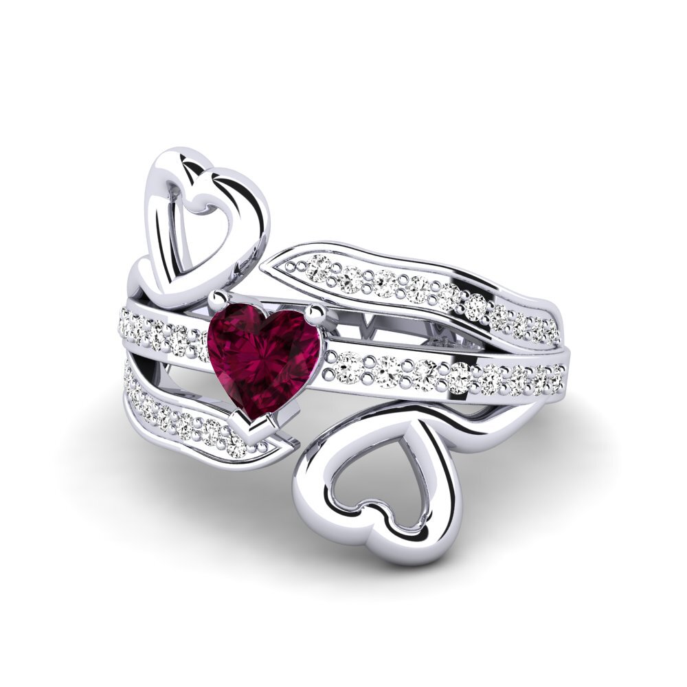 Rhodolite Garnet Women's Ring Nocha