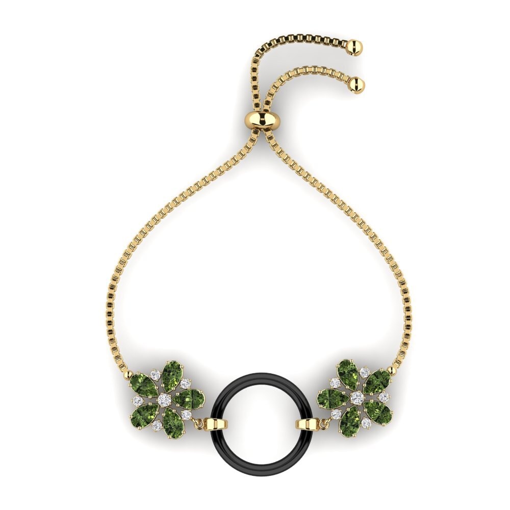 Zafiro Verde Pulsera de Mujer Nodine