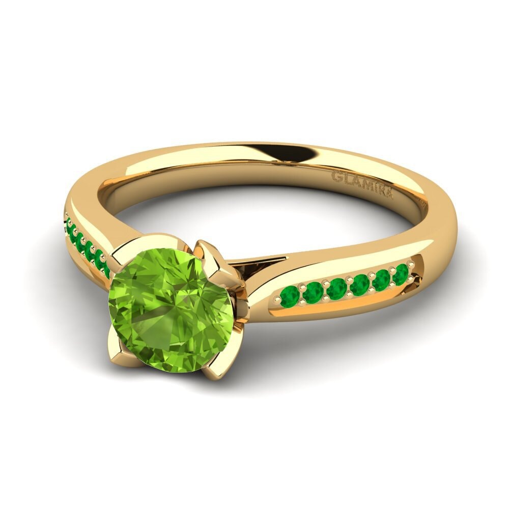 Peridot Engagement Ring Noemin