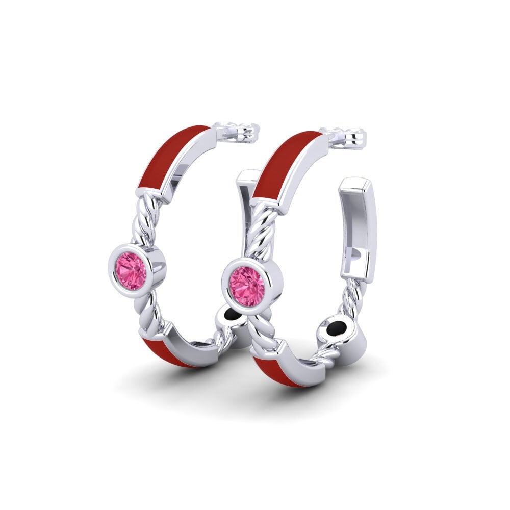 Pink Tourmaline Women's Earring Noirceur