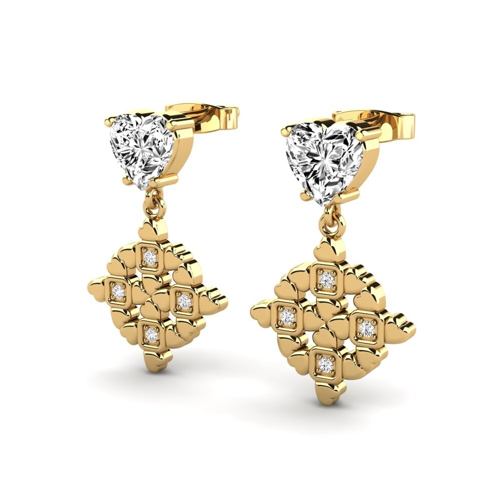 Đá Moissanite Bông tai nữ Noisette