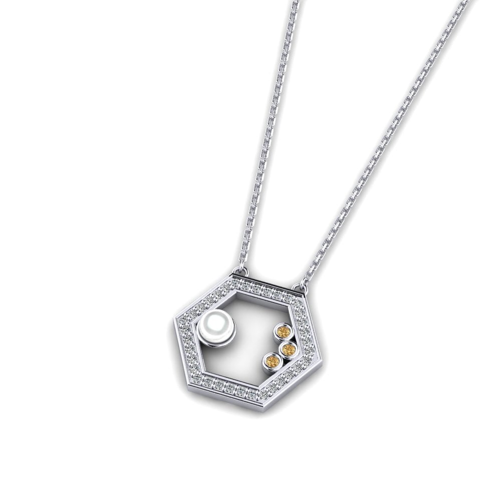 Brown Diamond Women's Necklace Nonsara