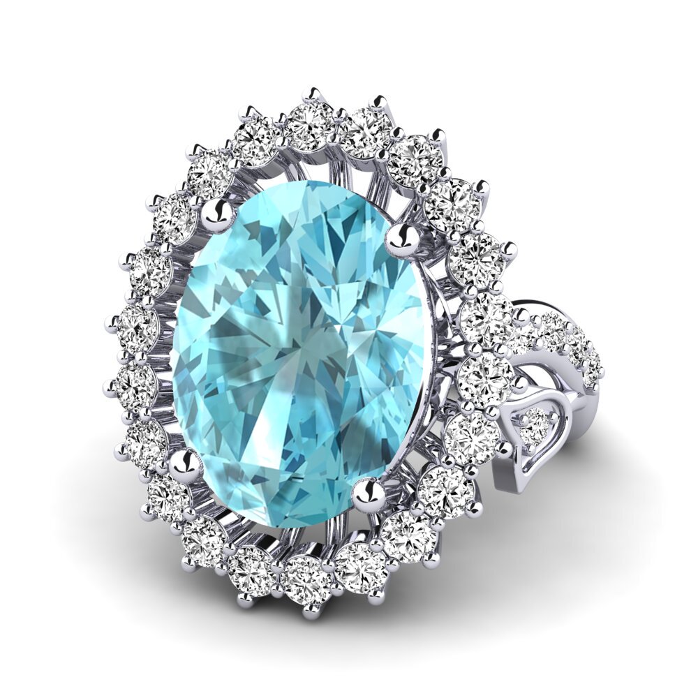 Blue Zircon Ring Noreen