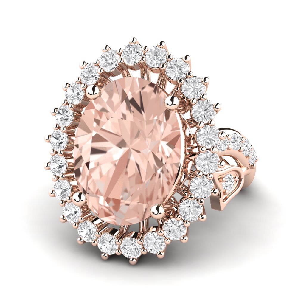 9k Rose Gold Morganite Ring Noreen