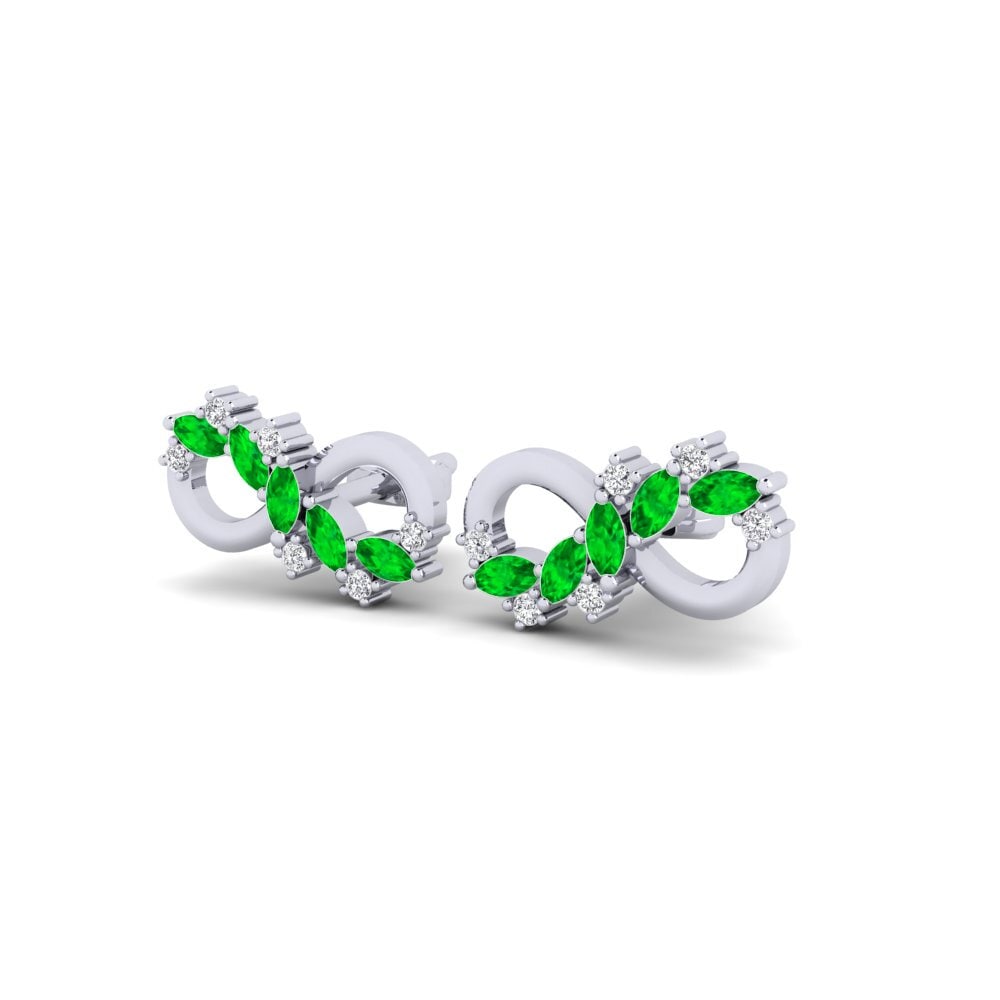 Smaragd Damen ohrring Notatum