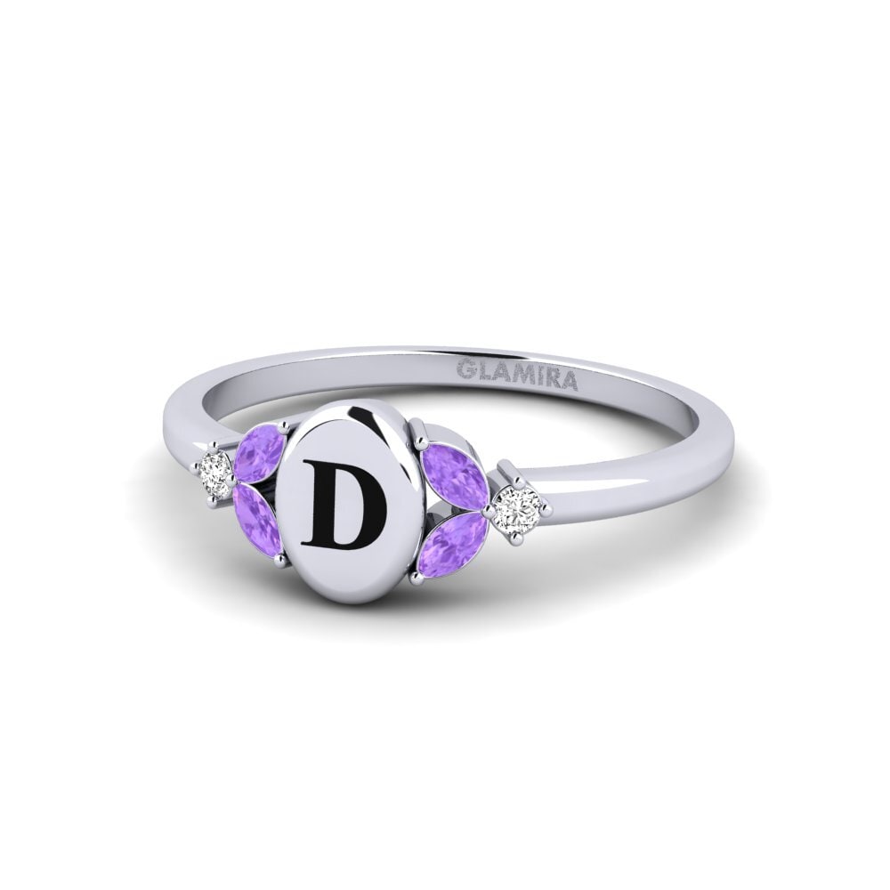 Palladium 950 Amethyst Ring Notredame