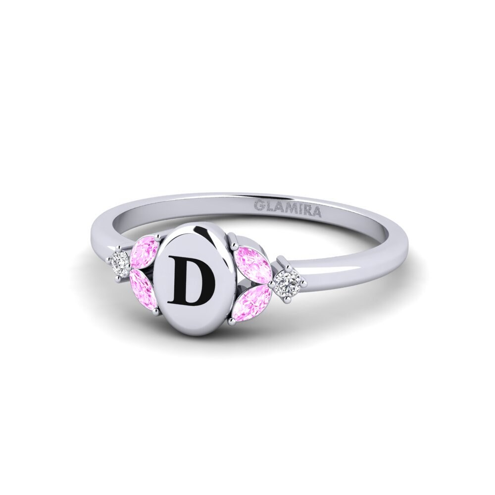 Palladium 950 Rosa Saphir Ring Notredame