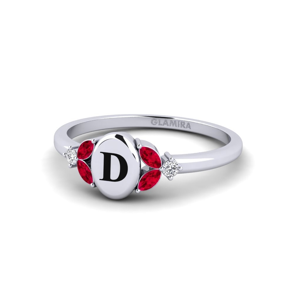 Palladium 950 Rubin Ring Notredame