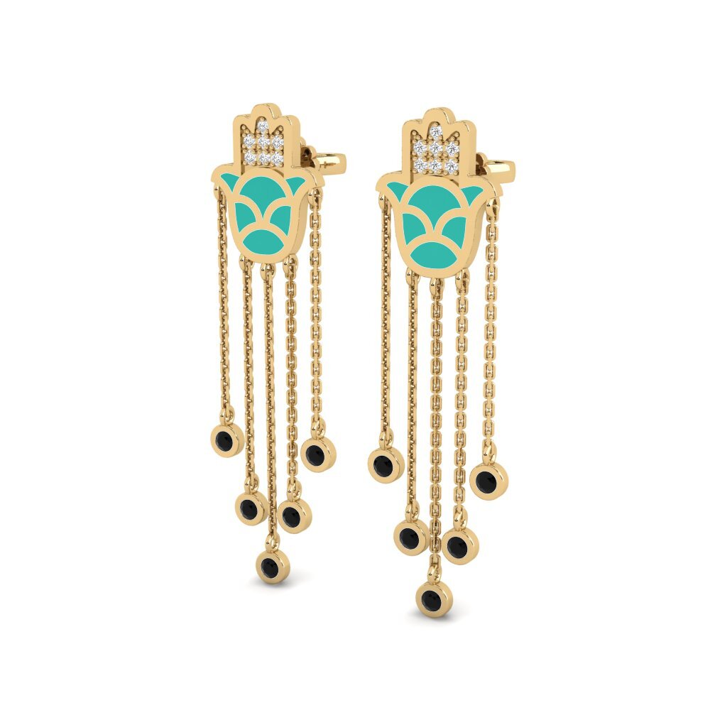 Black Onyx Women's Earring Ntseeg
