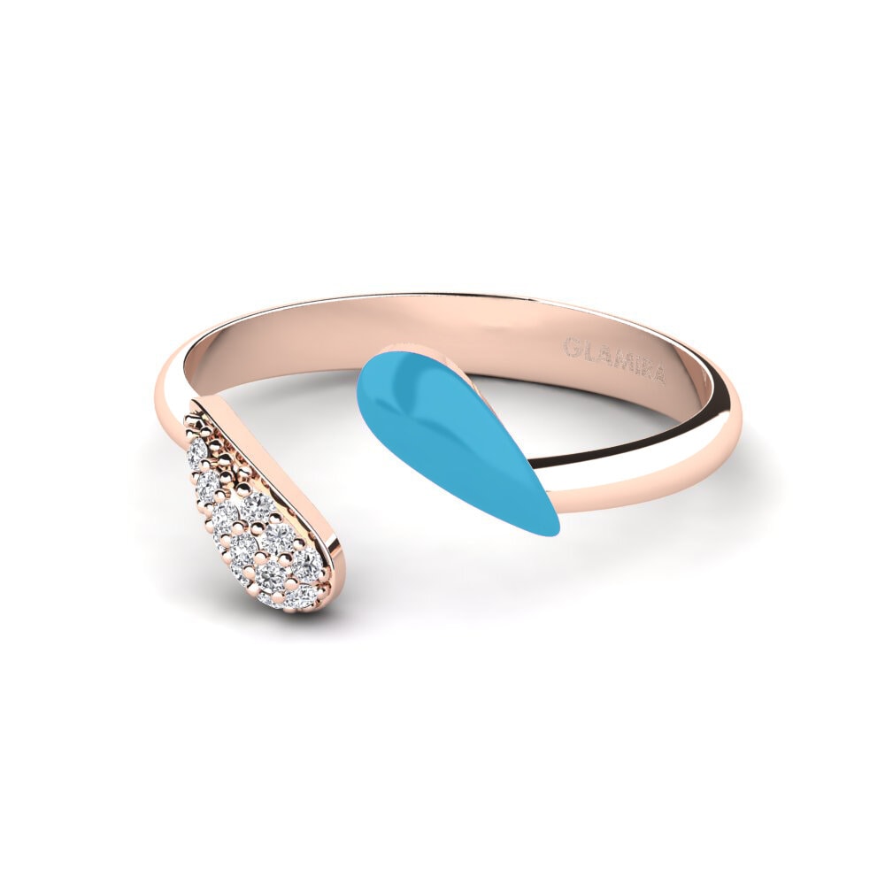14ct Rose Gold Ring Nuoli