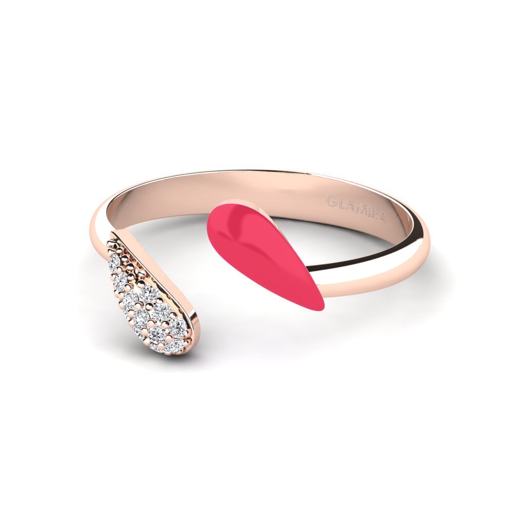 14k Rose Gold Ring Nuoli