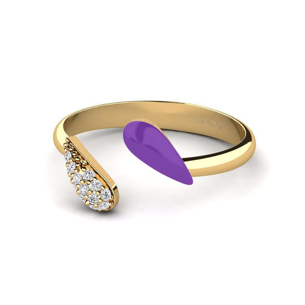 Bagues Diamant De Synthèse Ouvertes