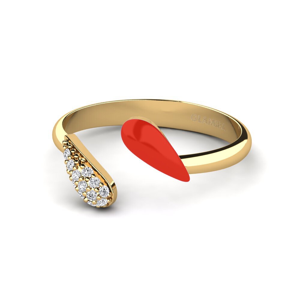 Bagues Diamant De Synthèse Ouvertes