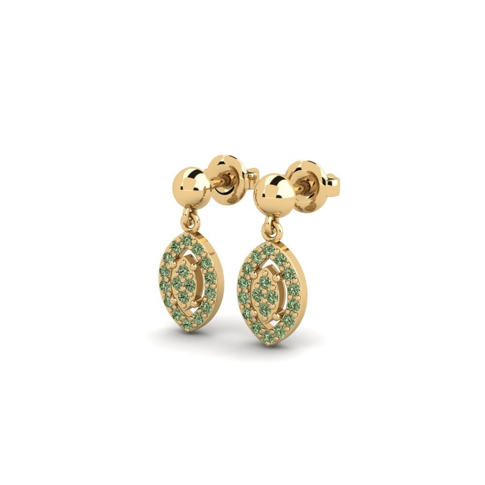 Green Diamond Women's Earring Nutrenu