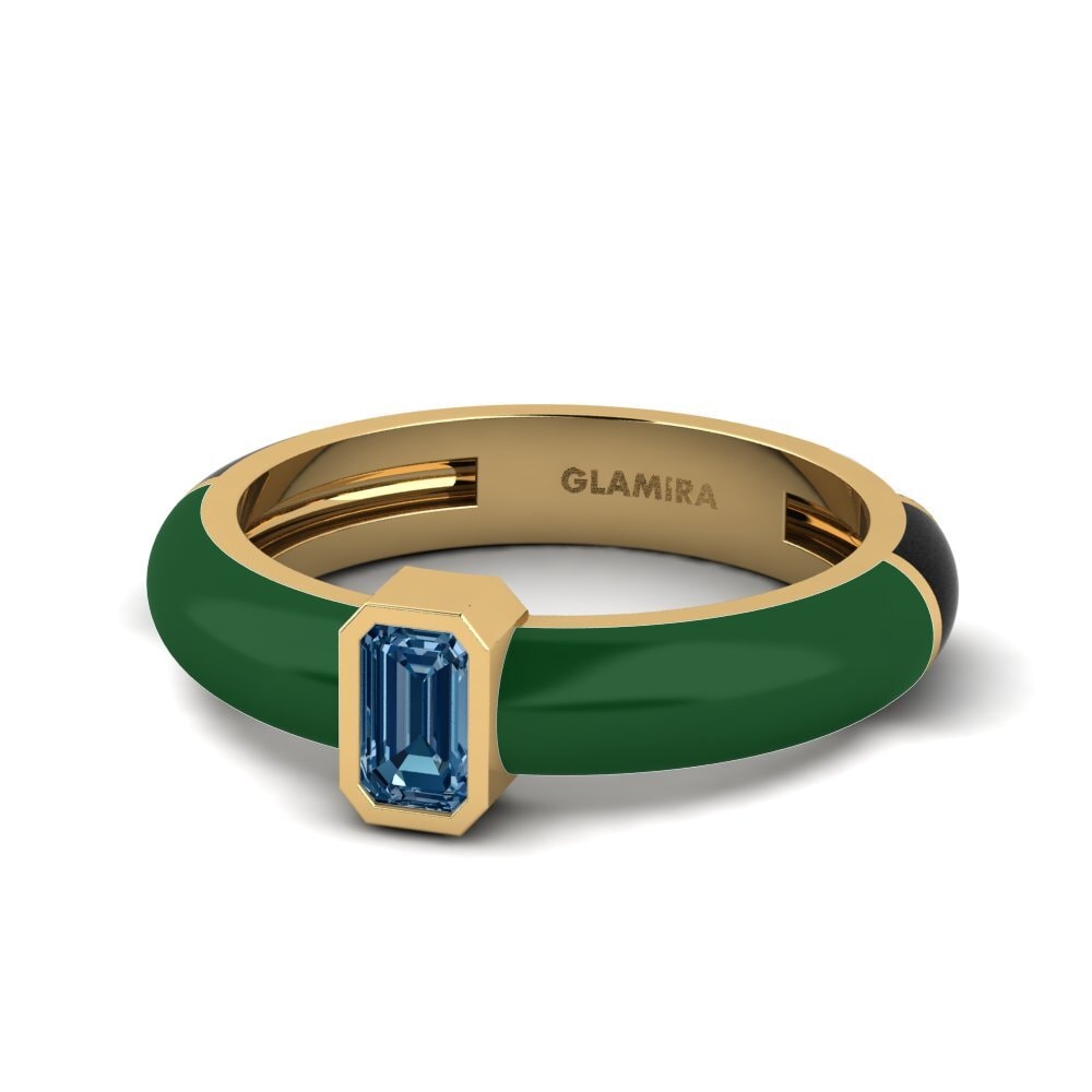 Blauer Diamant Ring Nuvoloso