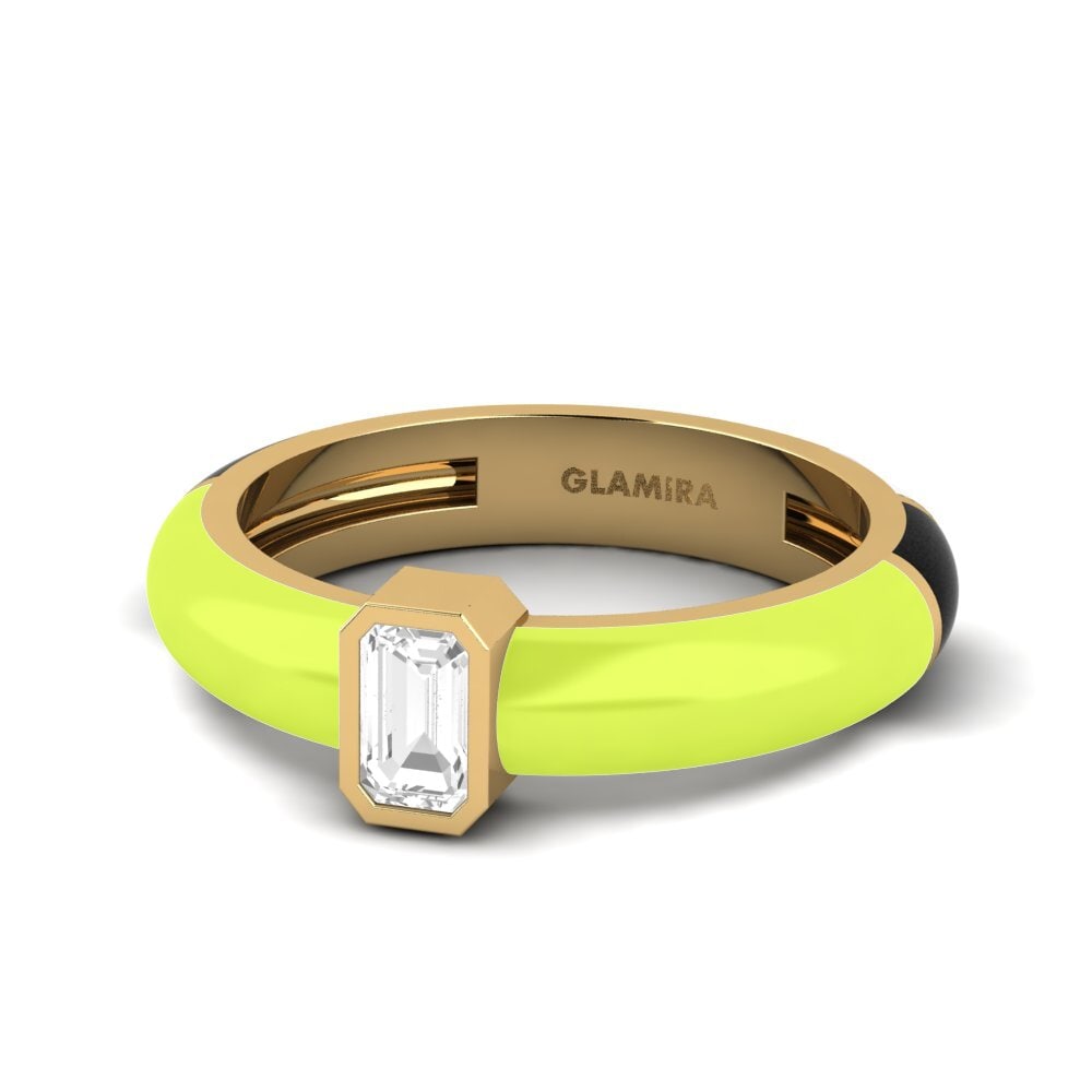 Weißer Saphir Ring Nuvoloso