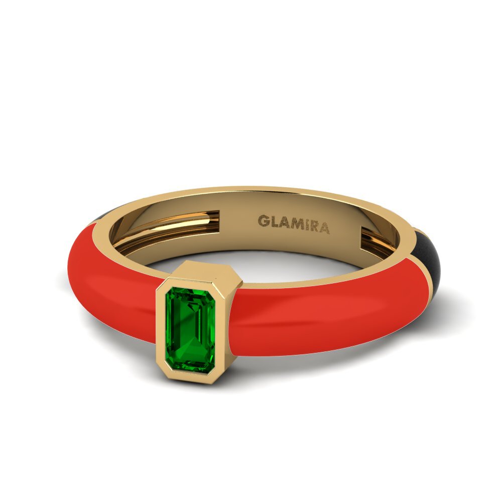 Grüner Zirkonia Ring Nuvoloso