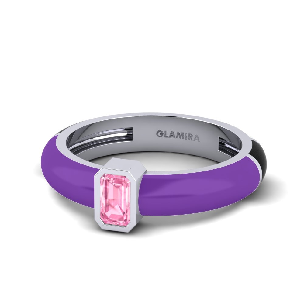 Weiß-Silber Ring Nuvoloso