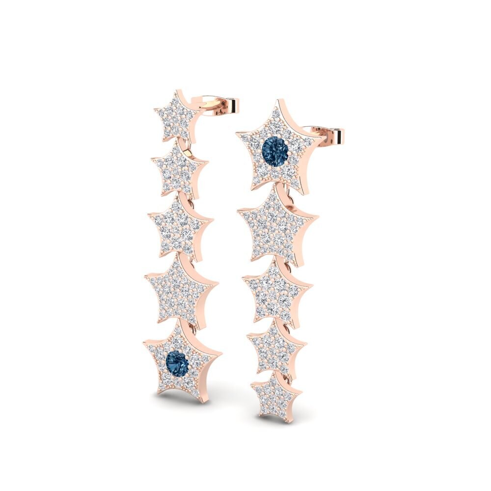 Blue Diamond Women's Earring Nychta