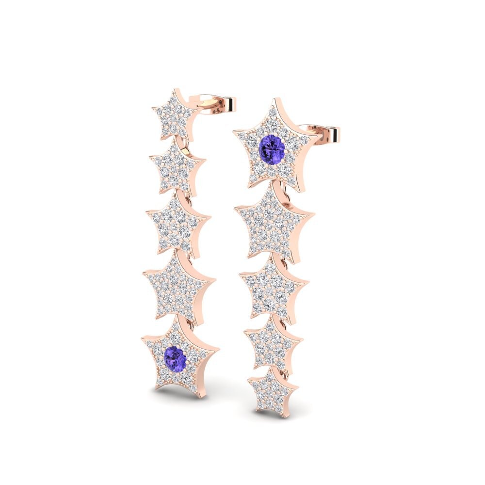 Tanzanite Boucle d'oreille femme Nychta