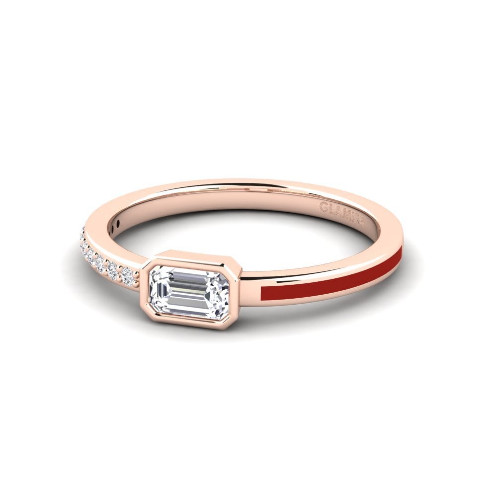Rotgold 375 Verlobungsring Nymbre