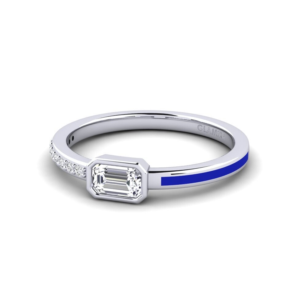 9ct White Gold Engagement Ring Nymbre