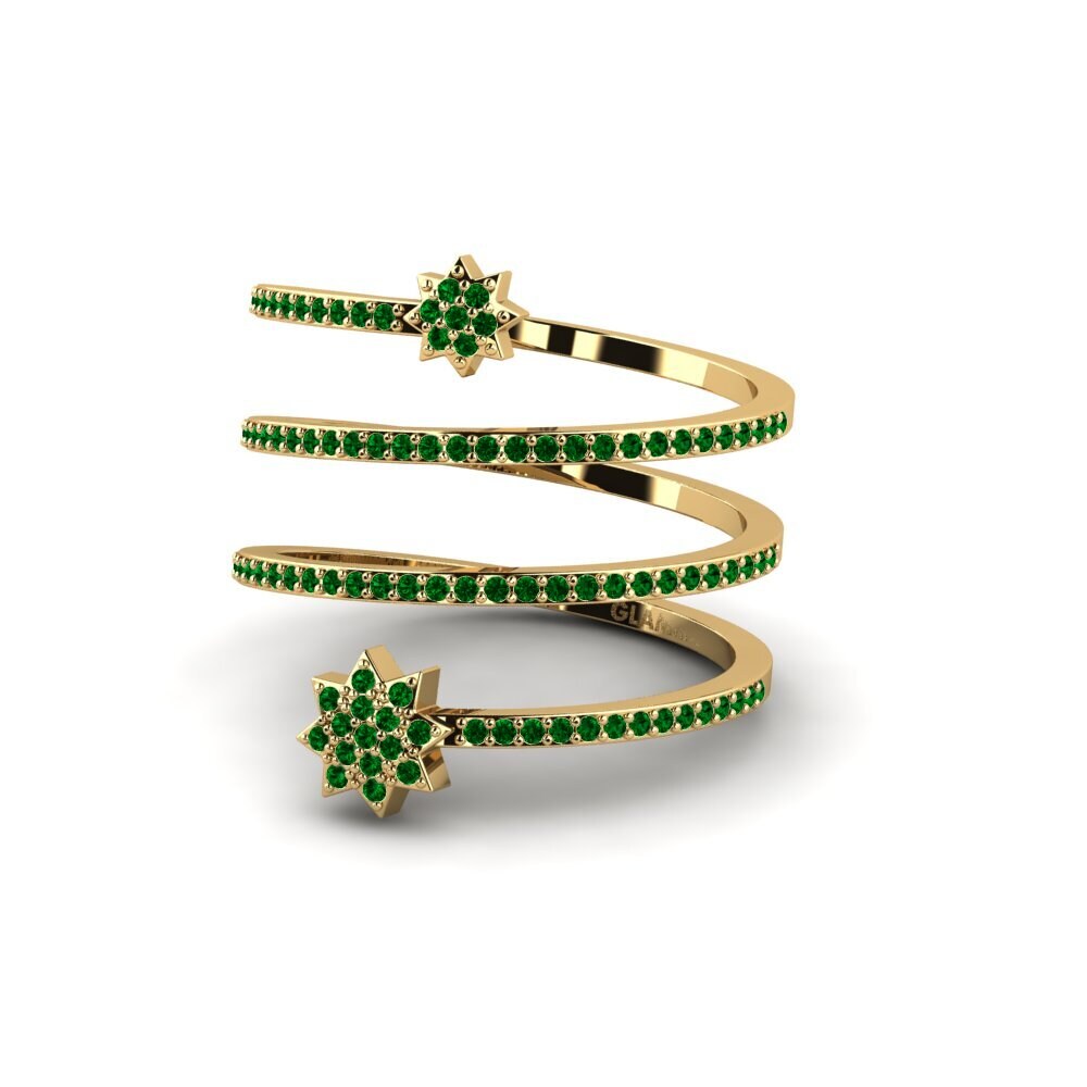 emerald-zirconia แหวน Nyota