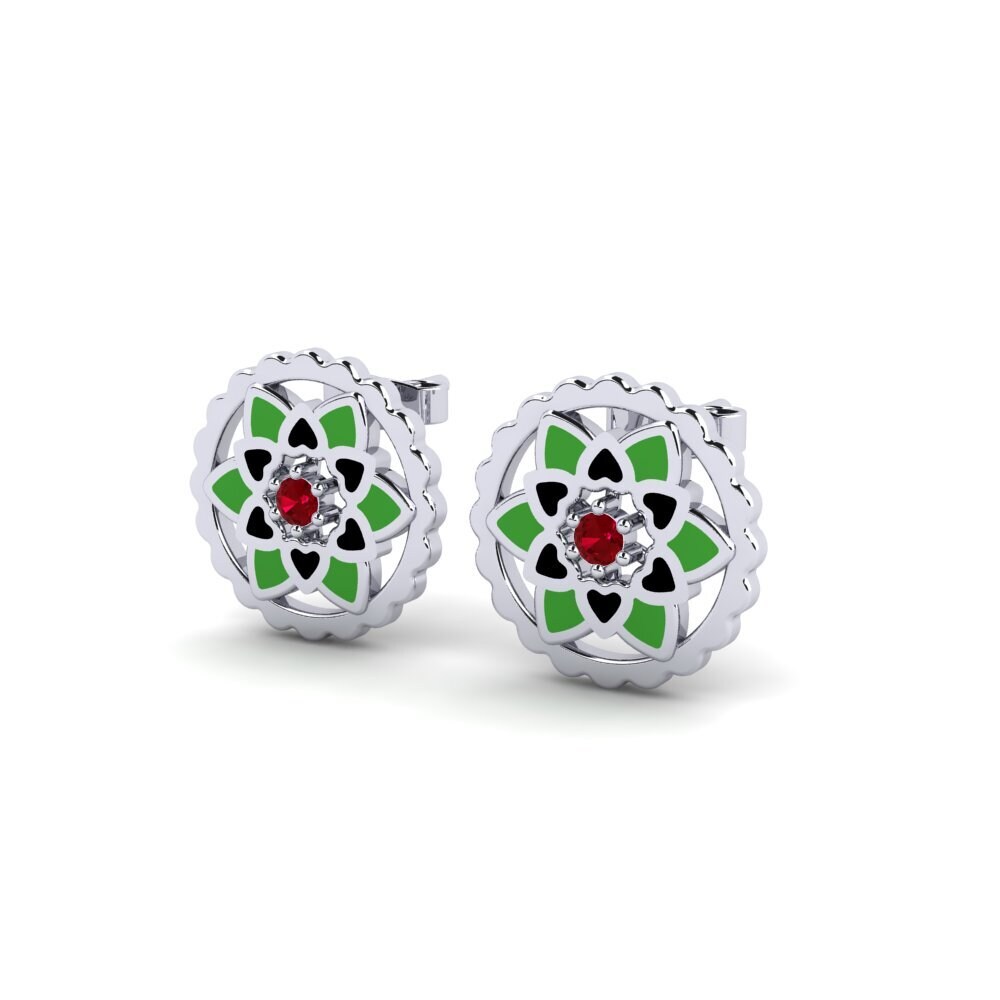 Red Zirconia Women's Earring Obsede
