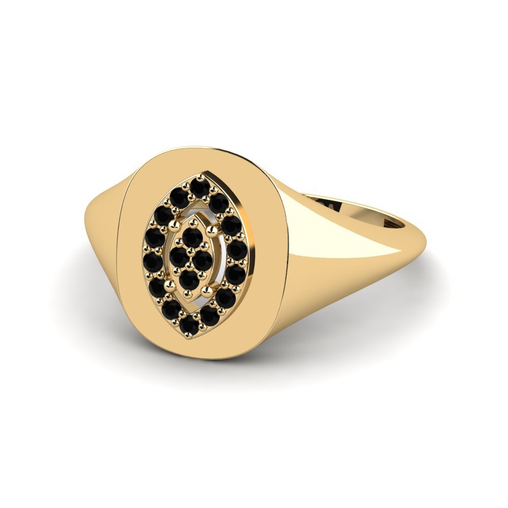 Zafiro negro Anillo Obulungi