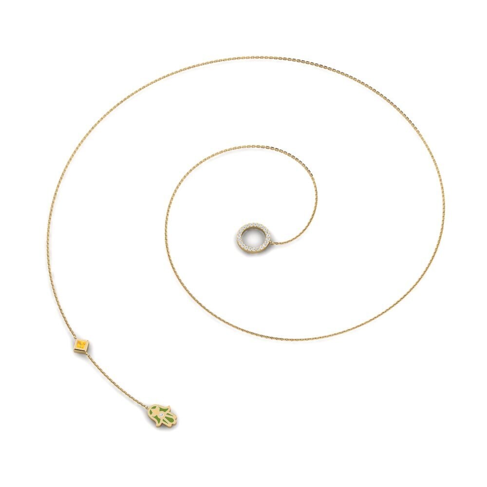 Citrino Collar de Mujer Ochrance