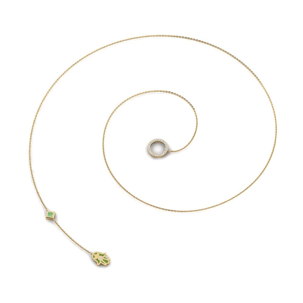 Diamante Verde Collar de Mujer Ochrance