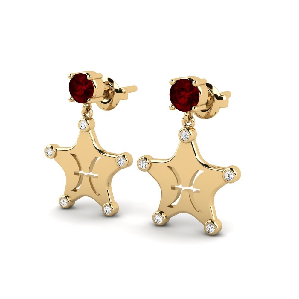 Garnet Women's Earring Ocreal - Pisces